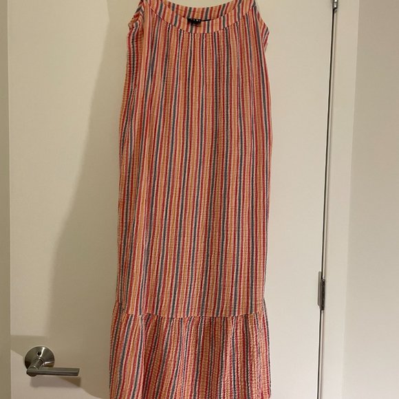 Pink, blue, yellow striped Gap Sundress - Picture 4 of 5